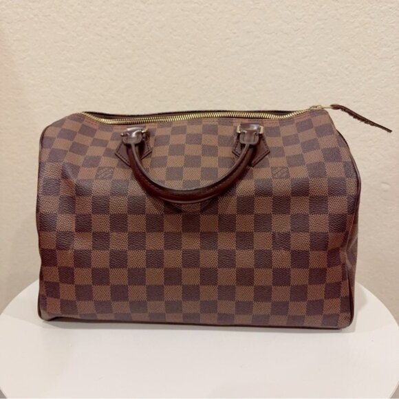 Preowned Authentic Vintage Louis Vuitton Speedy 30 Damier Ebene 2006 - Picture 1 of 16